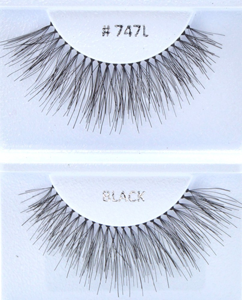 6, 12 Pairs #74L Creme Eyelashes 100% Human Hair Eyelashes