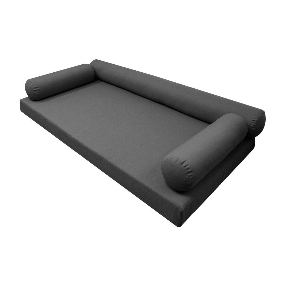 |SLIPCOVER ONLY|S6 Daybed Mattress Bolster Pillow Cover Knife Edge Twin-XL AD003