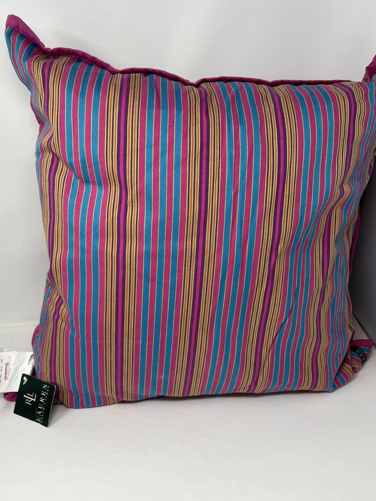 Lauren Ralph Lauren square 20x20 pillow striped multicolor
