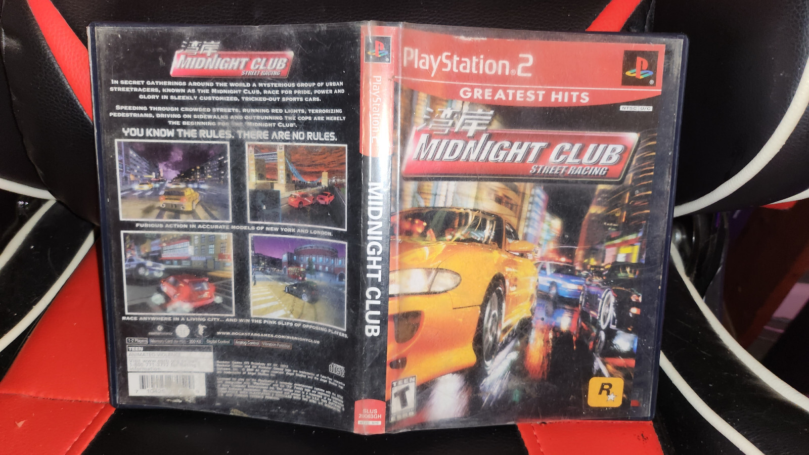 Midnight Club: Street Racing (Sony PlayStation 2, 2000) NO DISC OR MANUAL!