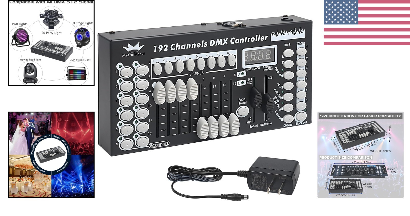 Dmx Controller Dmx Console,192CH Dmx512 Console Controller Panel Use For Edit...