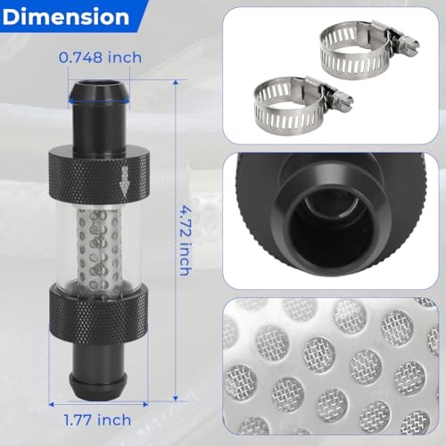 3/4" Universal Filter Inline Heater Core Coolant Filter