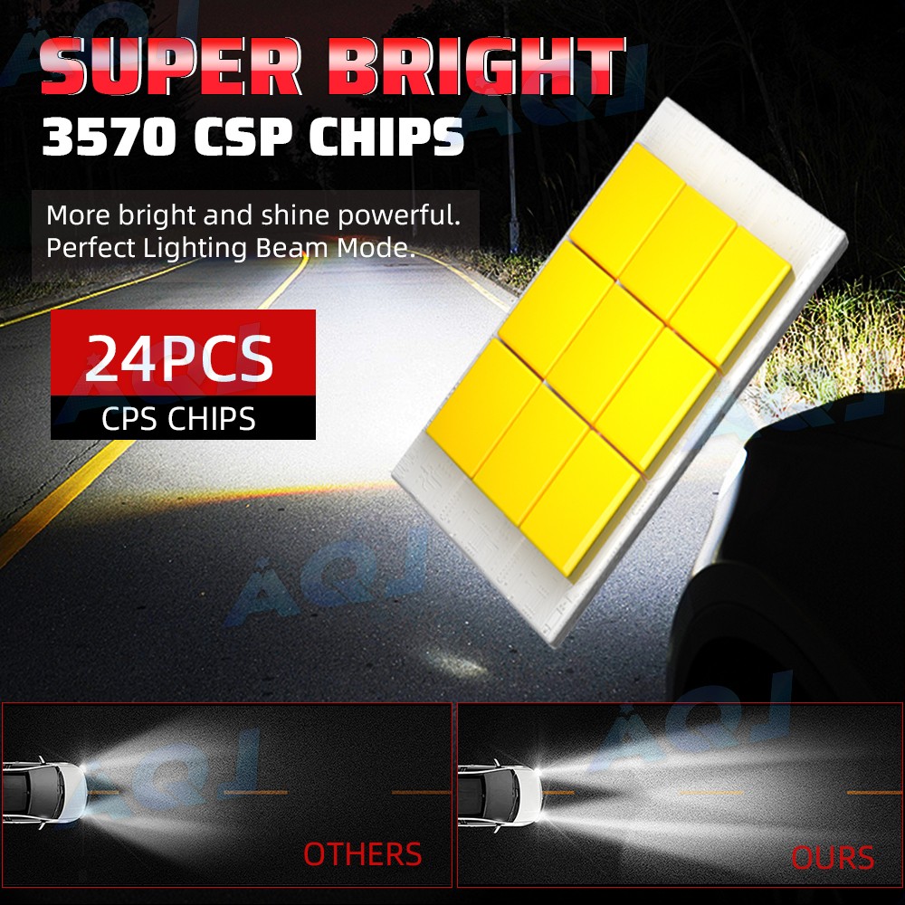 For Nissan Cube 2009-2014- H4 H11 LED Headlight Fog Light Combo Bulbs Kit
