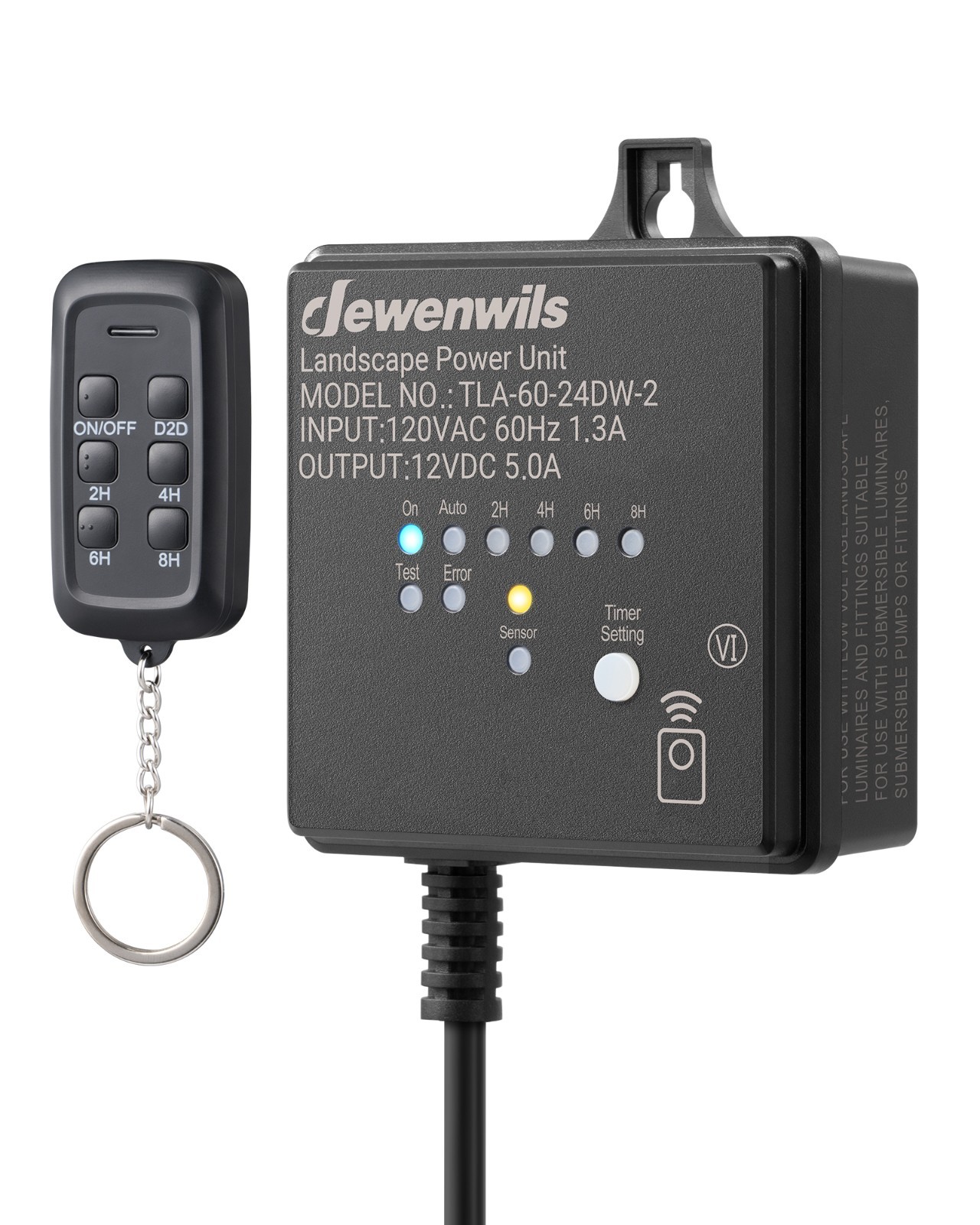 DEWENWILS 60W Landscape Lighting Transformer, Weatherproof, Easy Install
