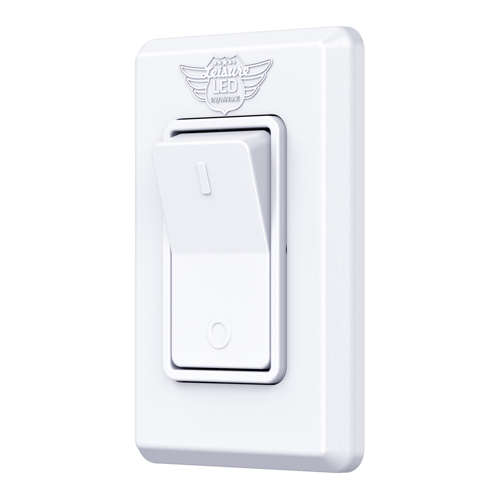 Single 1 Gang On-Off 12V White Light 3-Way Switch -RV Camper Trailer Marine Boat