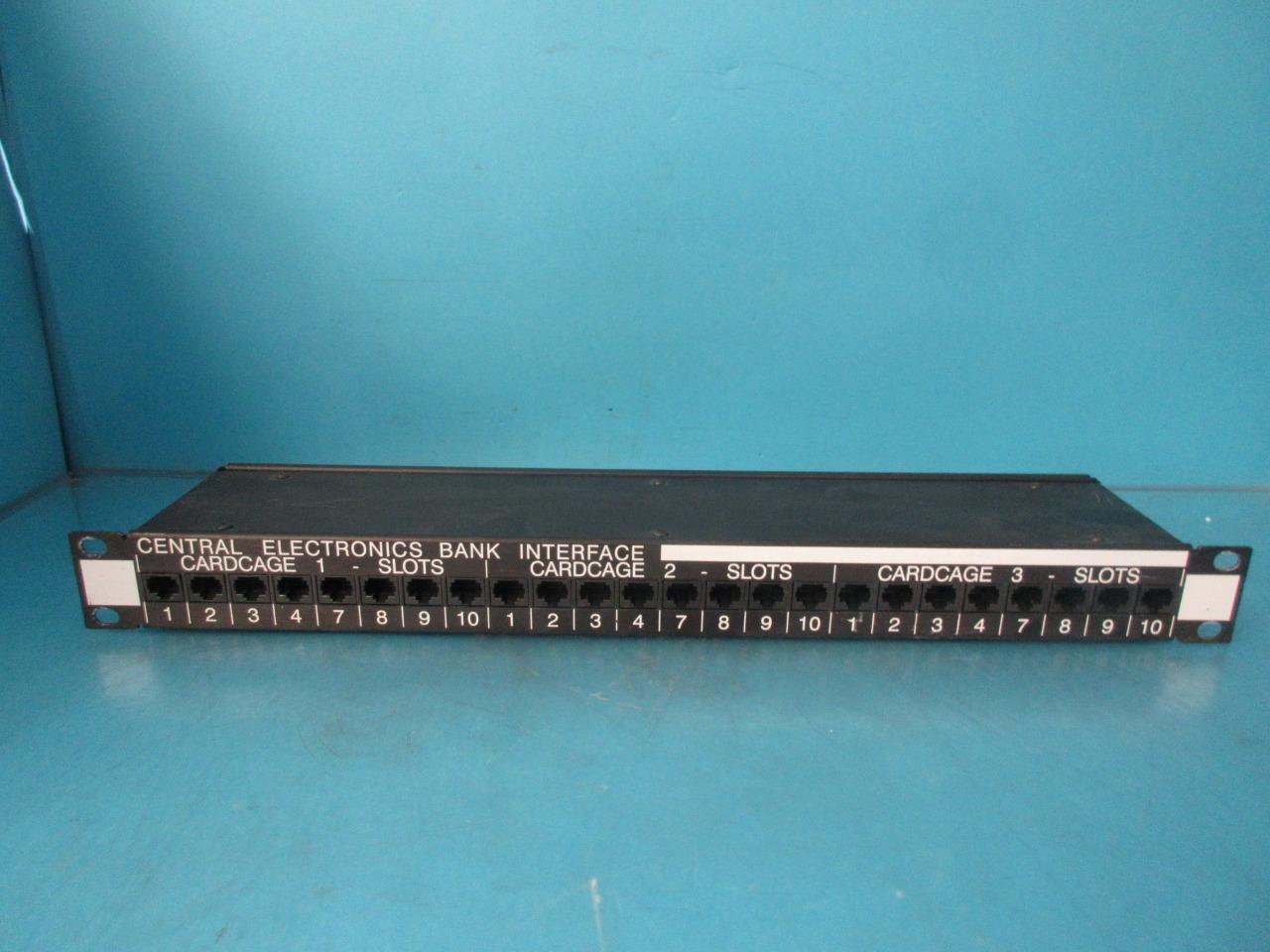 MOTOROLA 0182643X01 CENTRAL ELECTRONICS BANK INTERFACE CARDCAGE 3 - 10 SLOTS 30