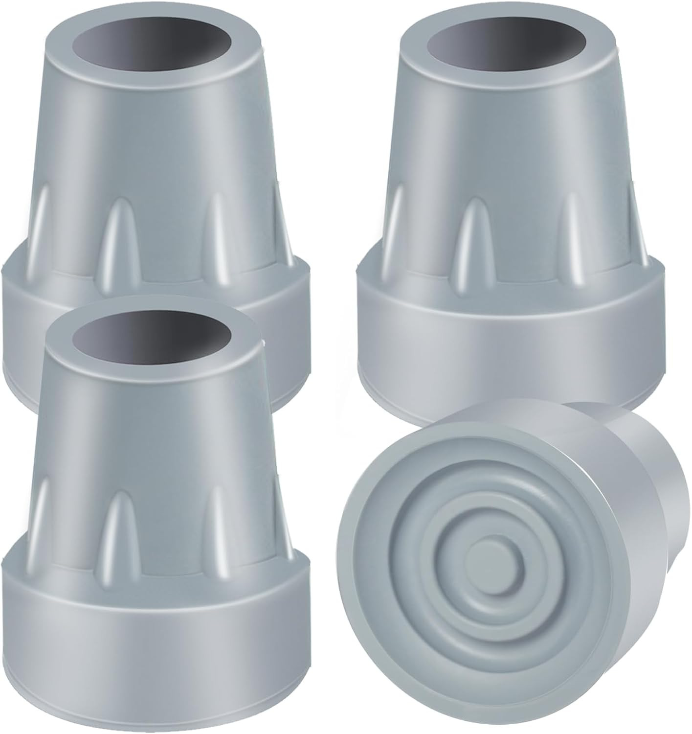 Crutch Tips, 4 Pack 7/8 inch Heavy Duty Rubber Crutch Tips Rubber Cane Tips Repl