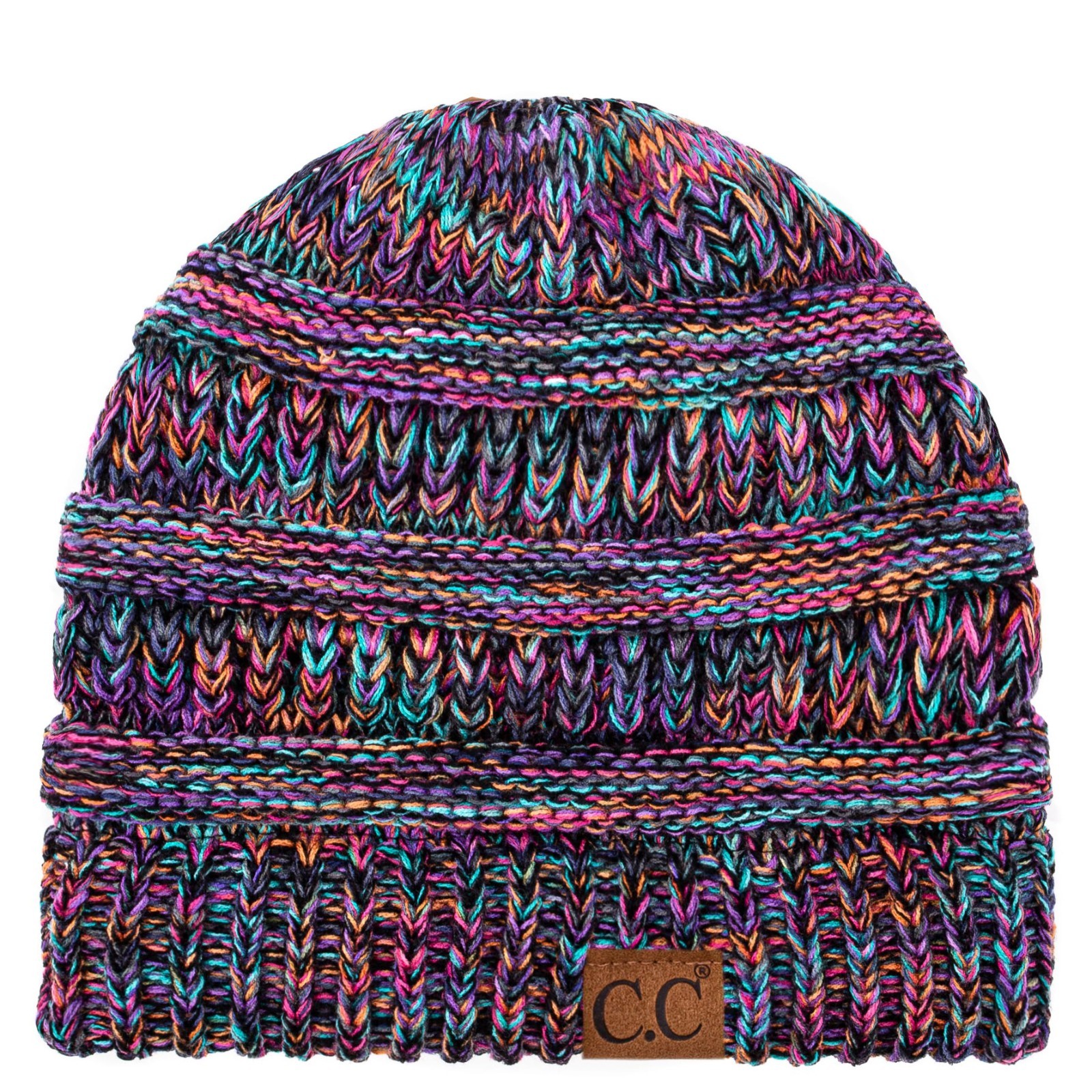 C.C Trendy Warm Chunky Soft Stretch Cable Knit Beanie Skully