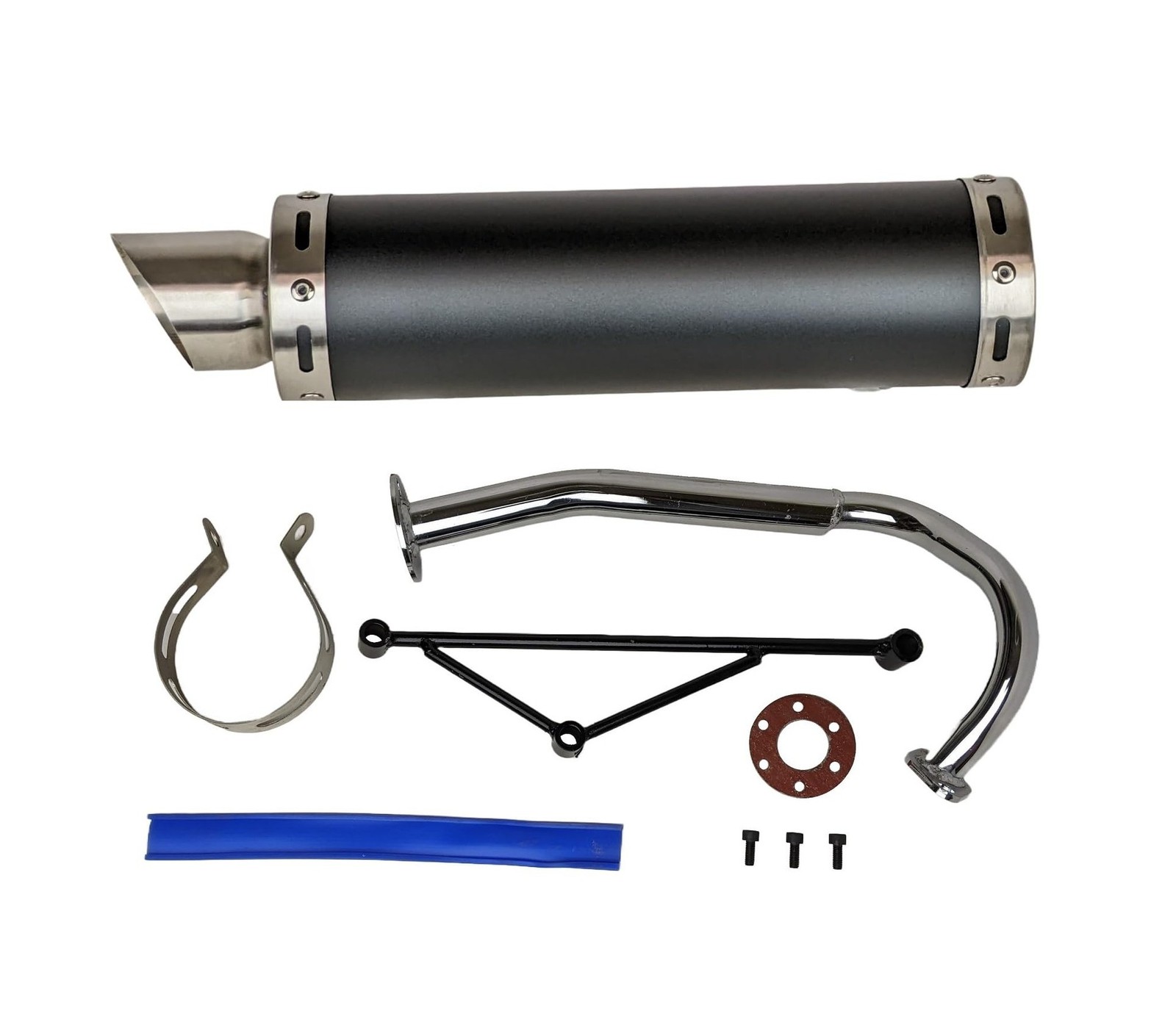 RedCap High Performance Exhaust System Muffler for GY6 50cc Scooter Moped Tao...