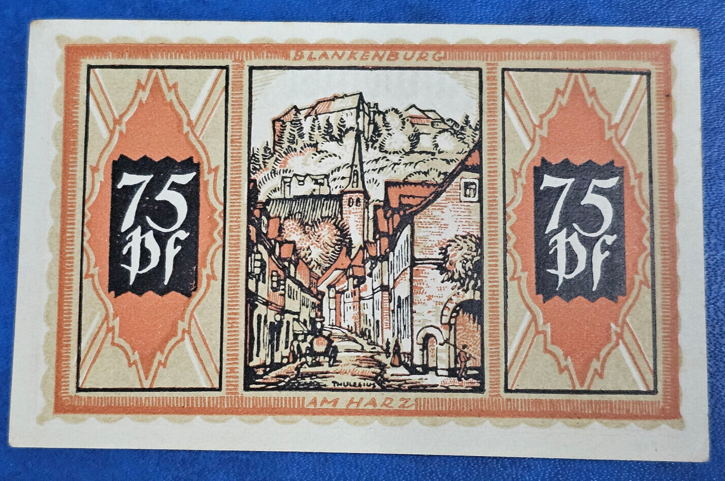 BRAUNSCHWEIG NOTGELD 75 PFENNIG 1921 EMERGENCY MONEY GERMANY BANKNOTE[🇩🇪35073]