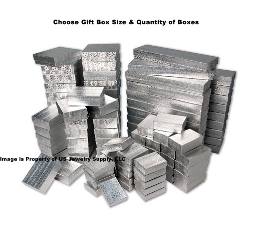 Economy Silver Gift Boxes Wholesale Jewelry Coins Collectibles Packaging Boxes