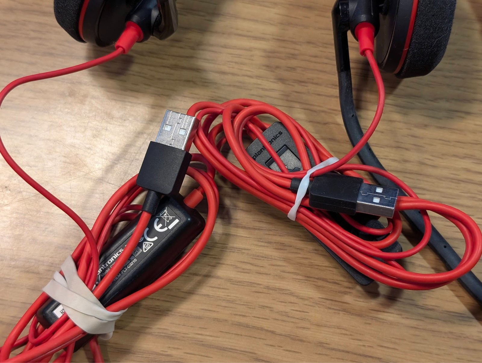 4 PACK! Plantronics Blackwire C3210 Wired Single Ear Headset USB-A Microphone