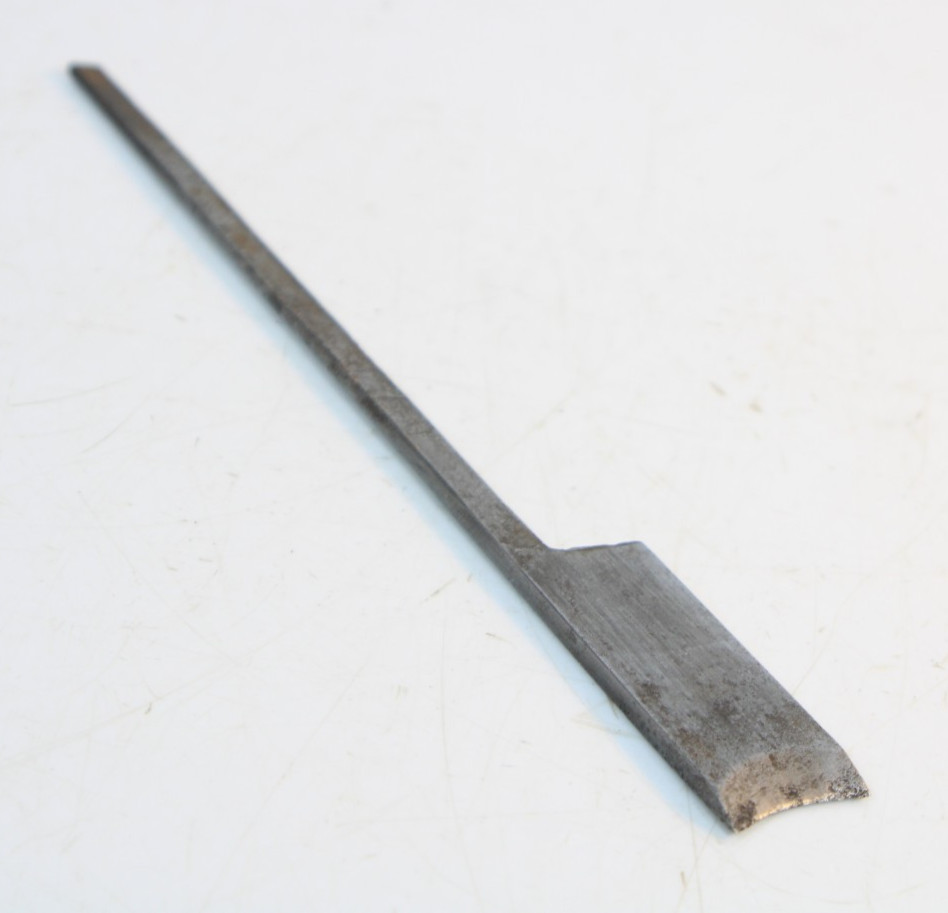 Good User Antique Vintage 3/4" Hollow Moulding Plane Cutter Iron  Inv#PT38