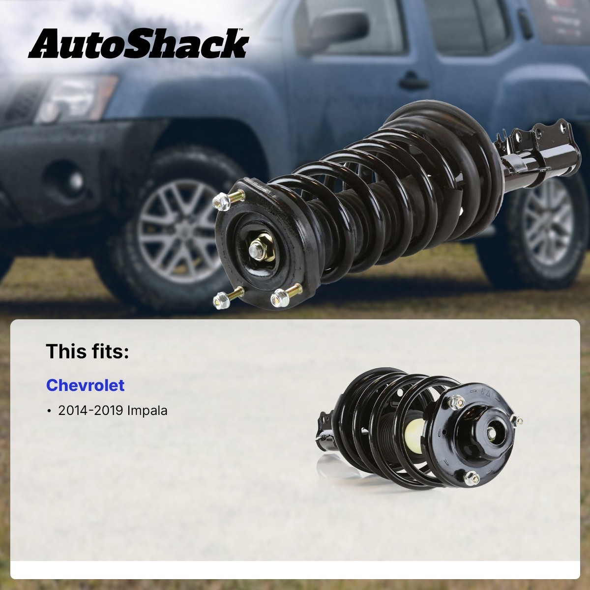 Front Complete Strut Coil Spring for Chevrolet, Impala 2014-2019