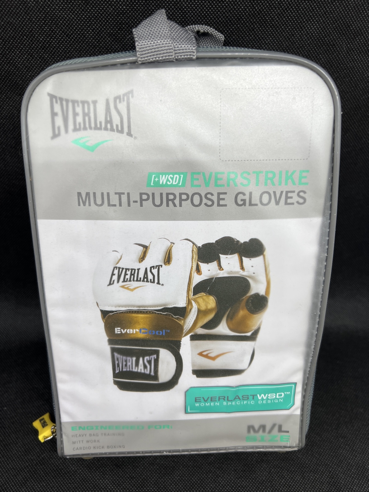 Everlast Everstrike M/L Women's Multi Purpose  Training Gloves, White & Gold