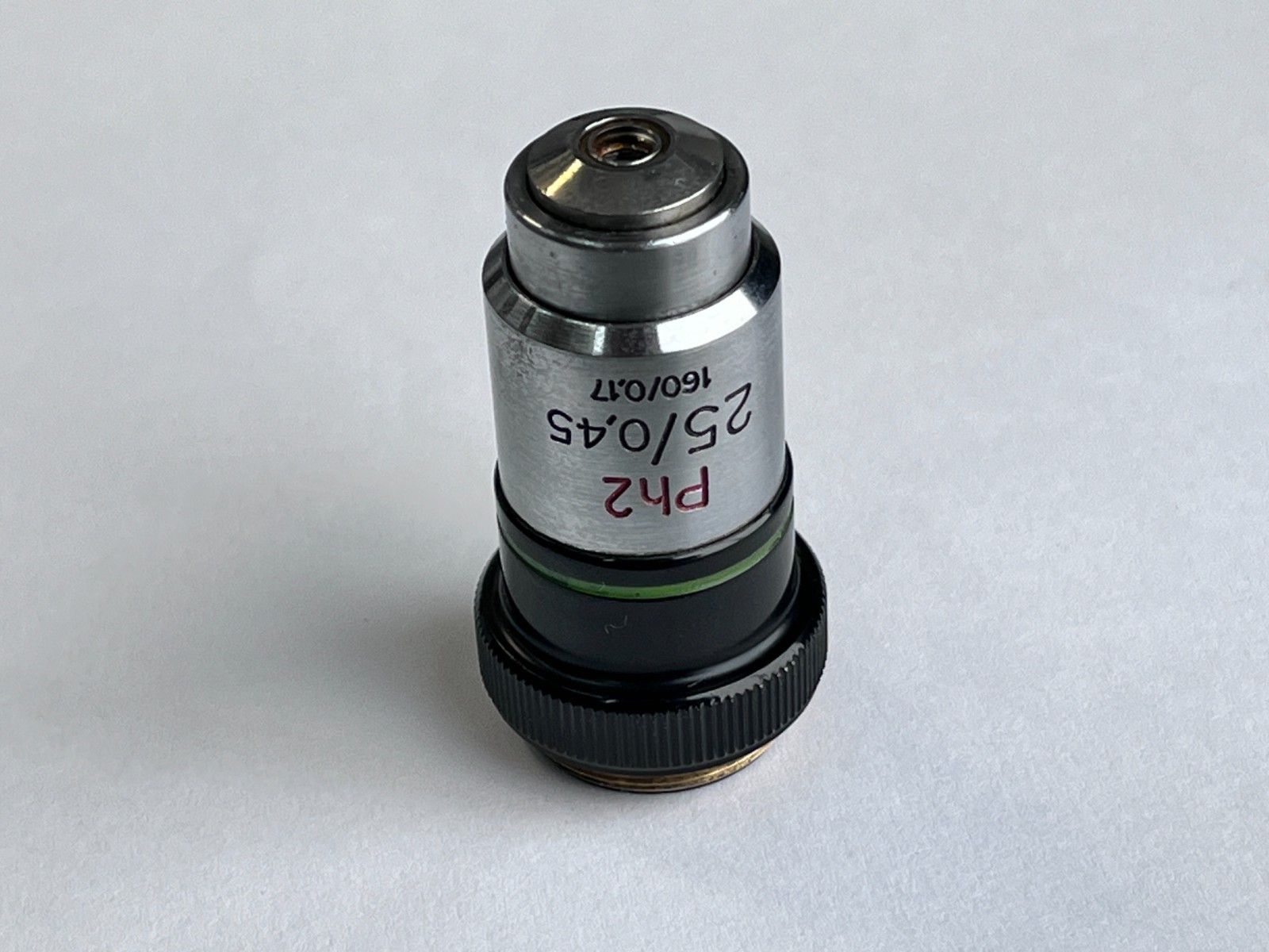 Carl Zeiss 25/0.45 Ph2 25x Microscope Objective 160/0.17