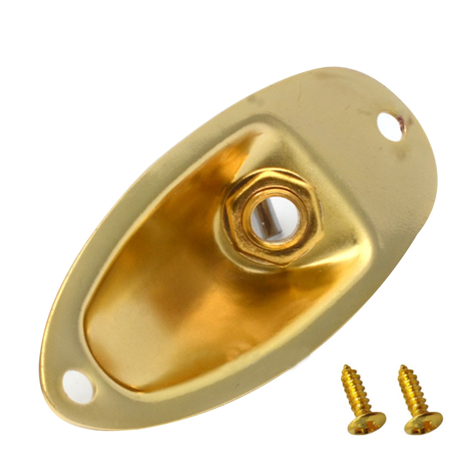 Gold Boat Style Guitar Pickup Output Input Jack Plug Socket for FD Strat Guitar.