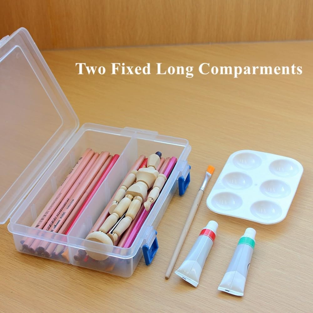 3 Pack Plastic Parts Storage Case and Adjustable Divider Box for Hardware and...