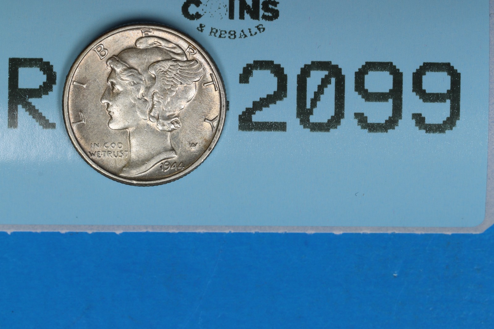 1944 10C MERCURY HEAD SILVER DIME Early US Type RAW-2099
