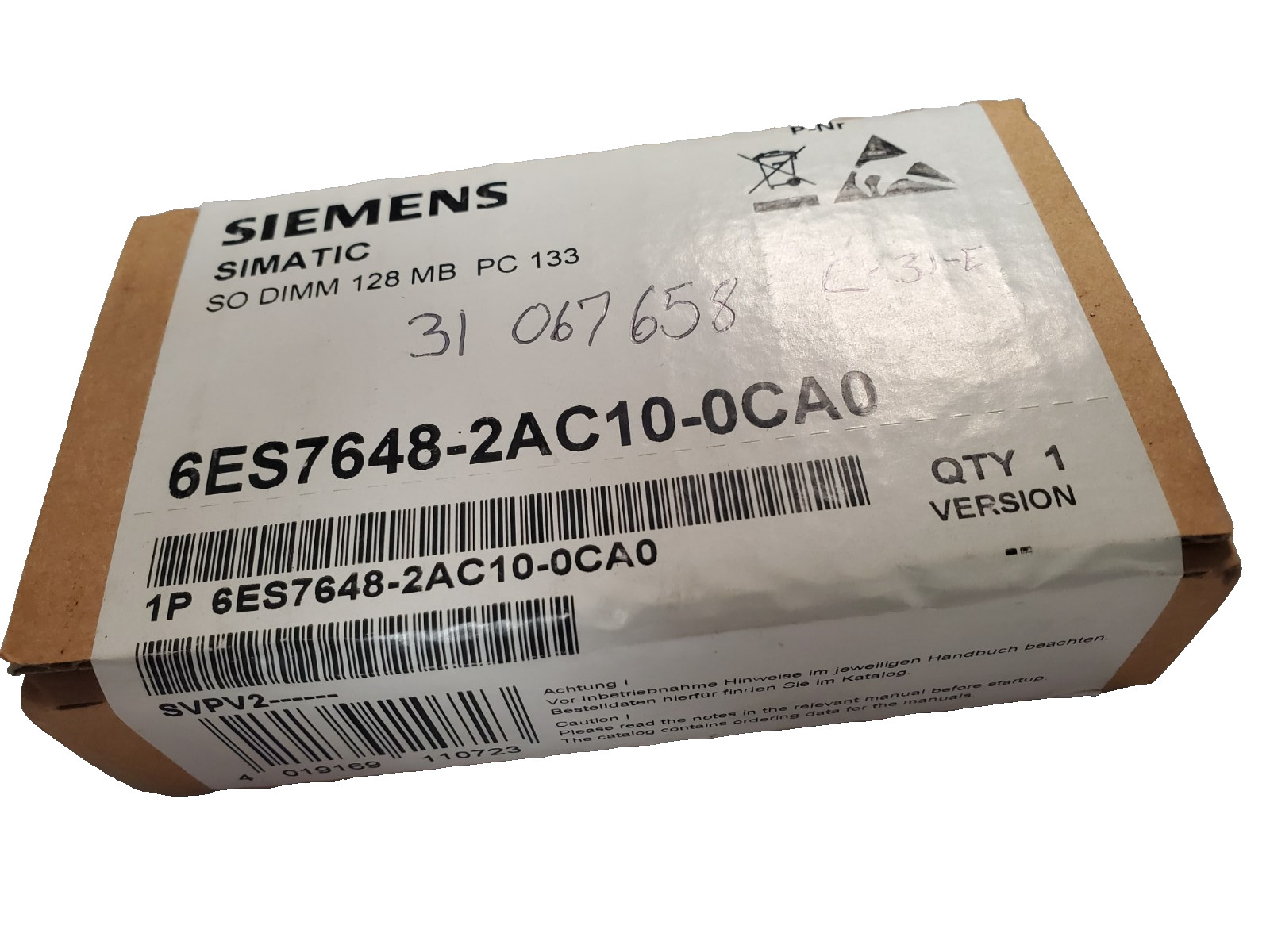 SIEMENS 6ES7 648-2AC10-0CA0 -Factory Sealed Surplus- 128MB (M1106)