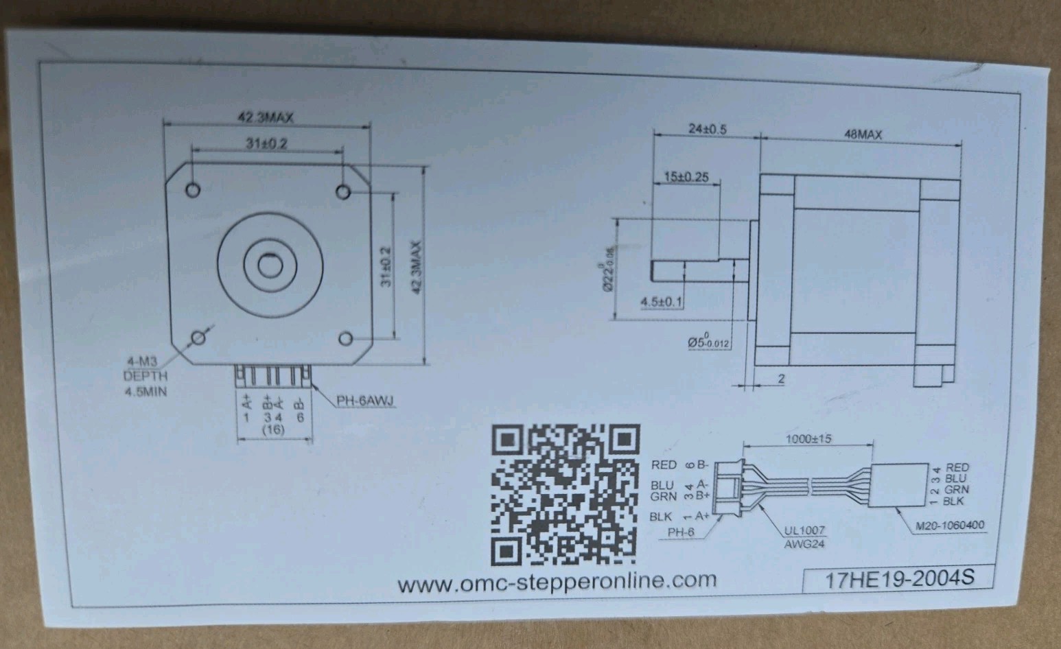 Stepperonline E Series Nema 17 Bipolar CNC 3 Pack