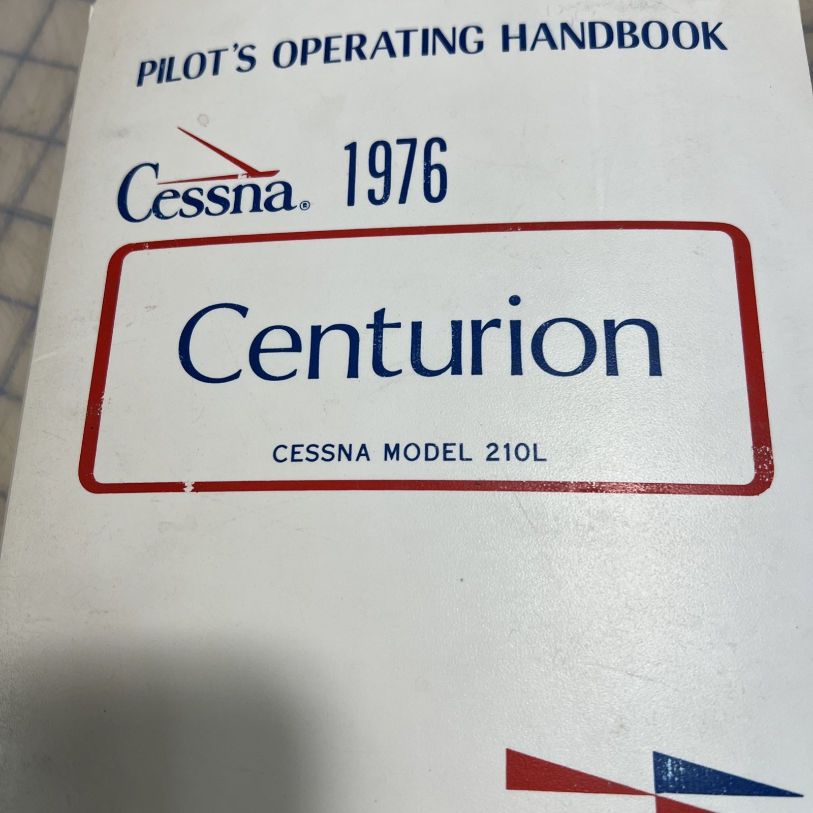 Cessna Turbo Centurion Pilot's Operating Handbook 1976 Model T210L
