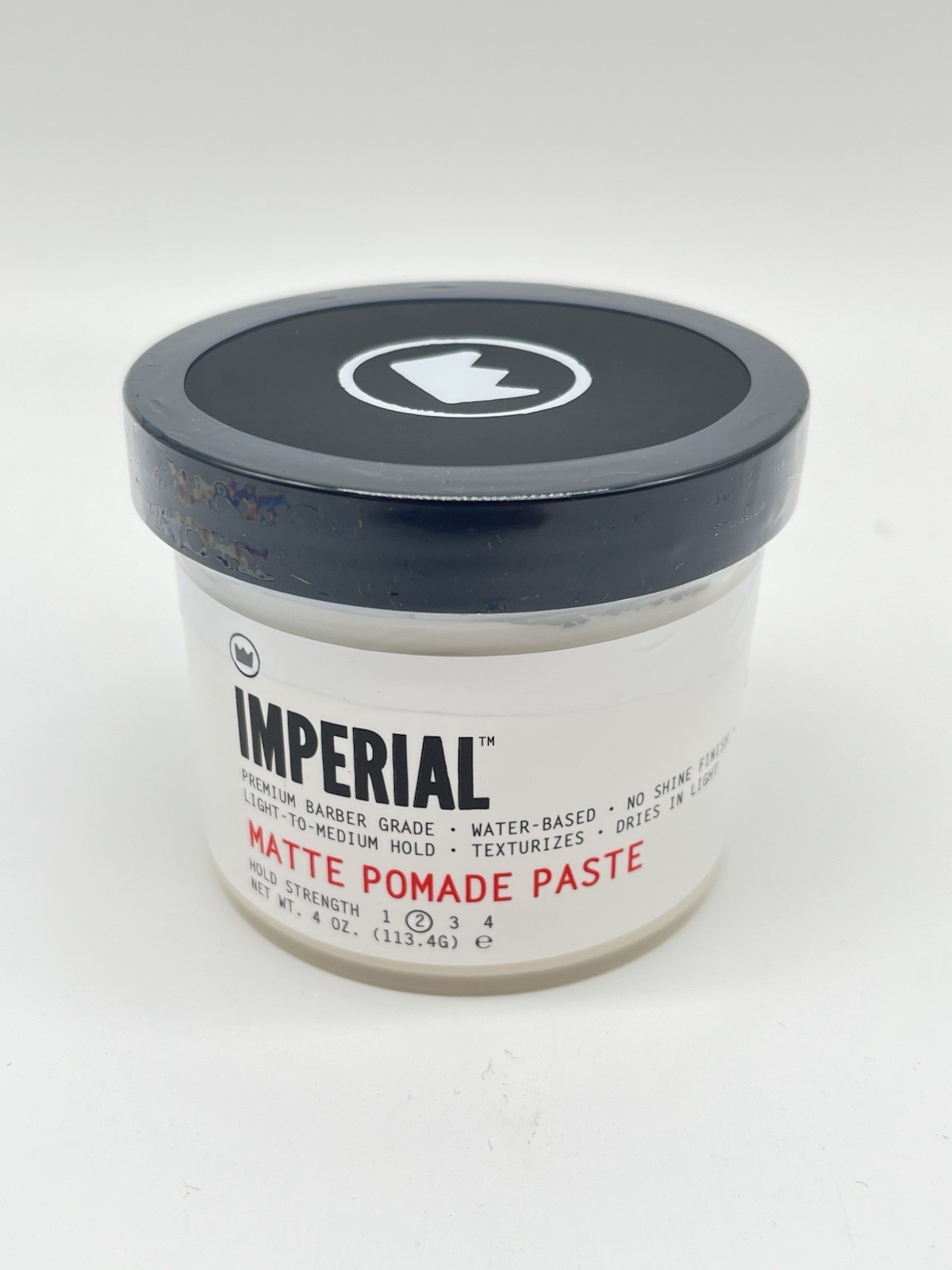 Imperial Barber Grade Products Matte Pomade Paste Light-Medium Hold Natural 4 Oz