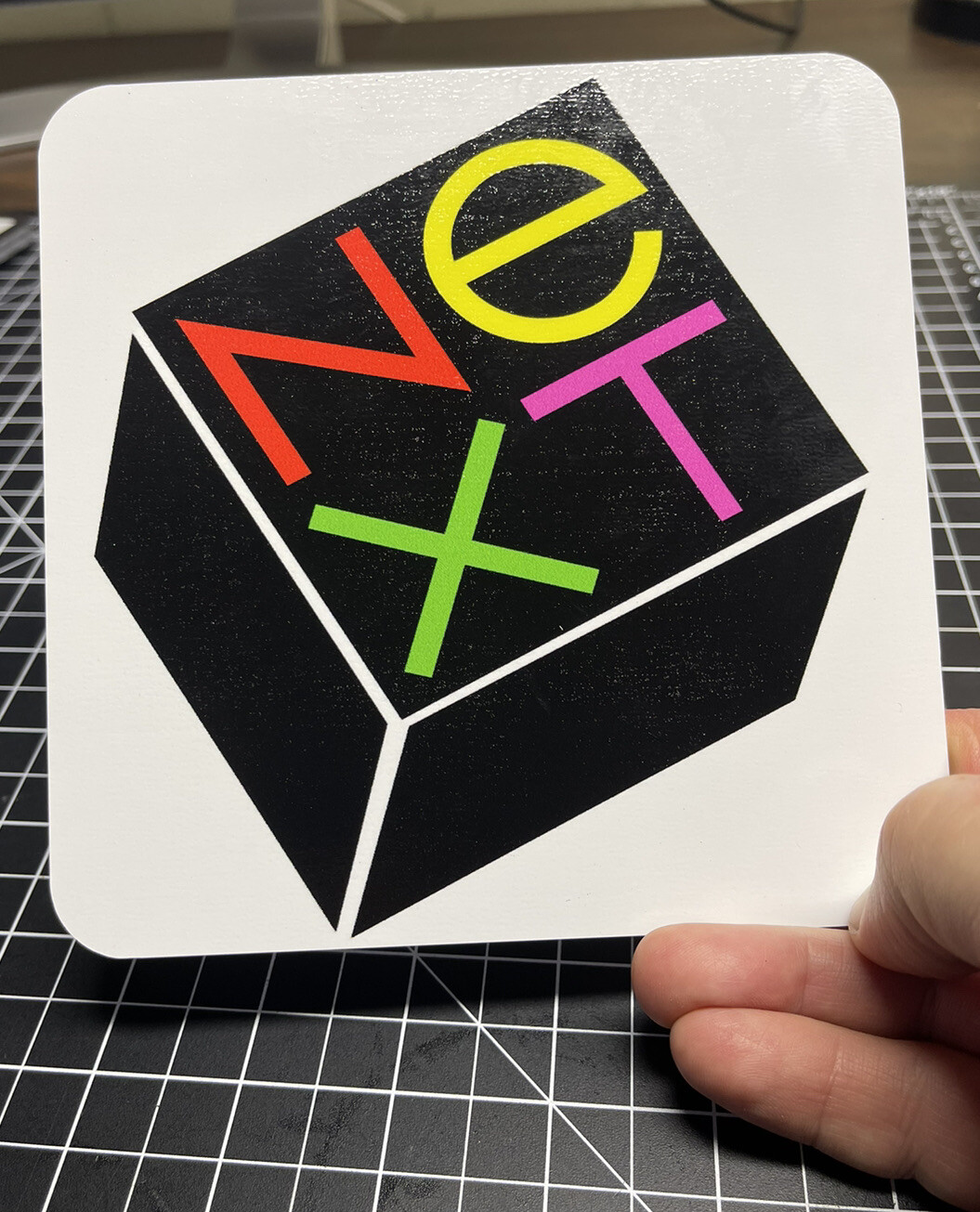 Next Computer Aluminum sign Next Logo Steve Jobs