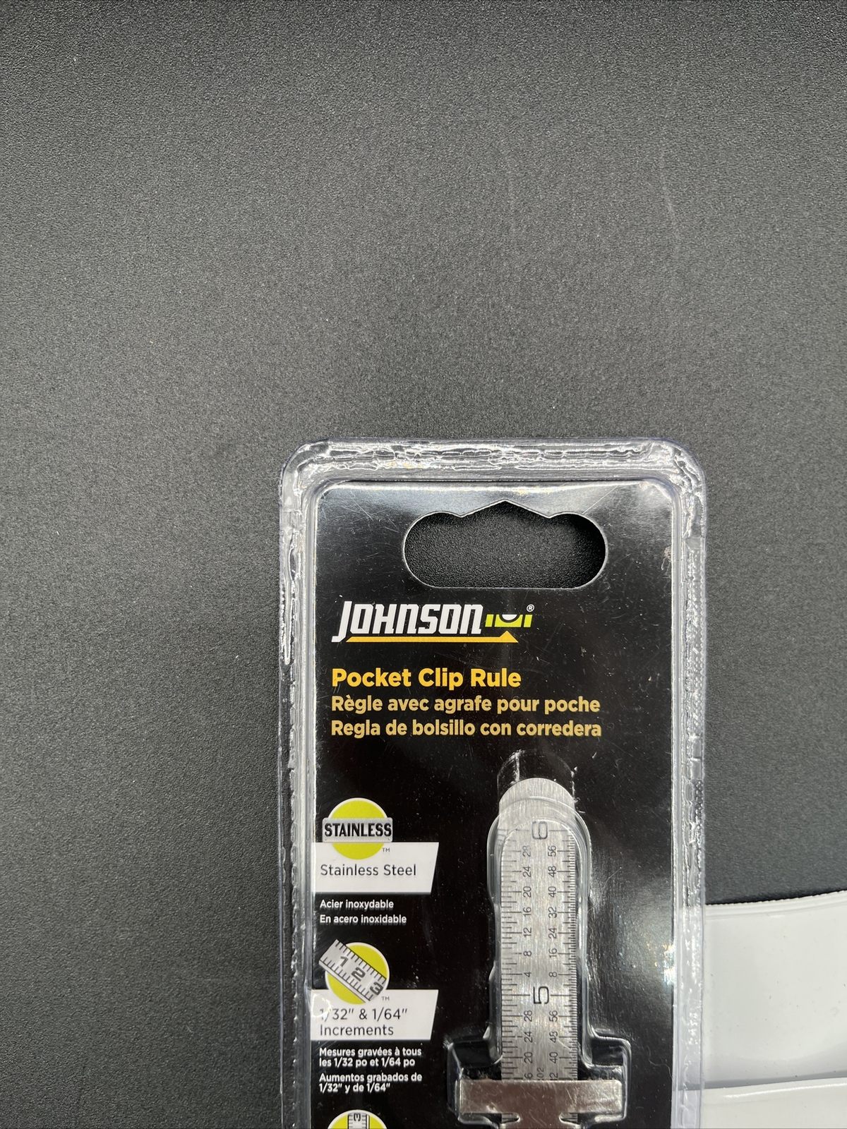 Johnson Level & Tool 6" Rule Pocket Clip 7202