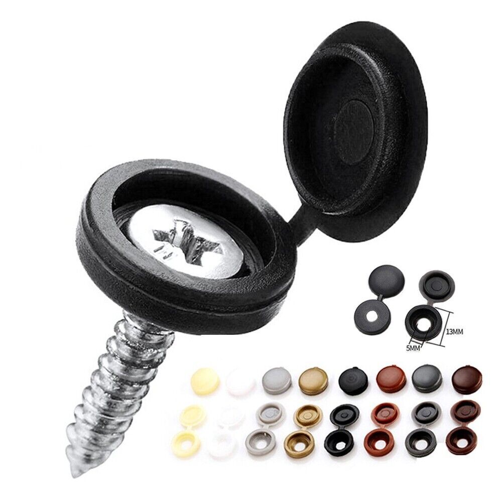 Set of Plastic Rivet Screw Cover Caps for Screw Heads Plastic Screw Cap Cover