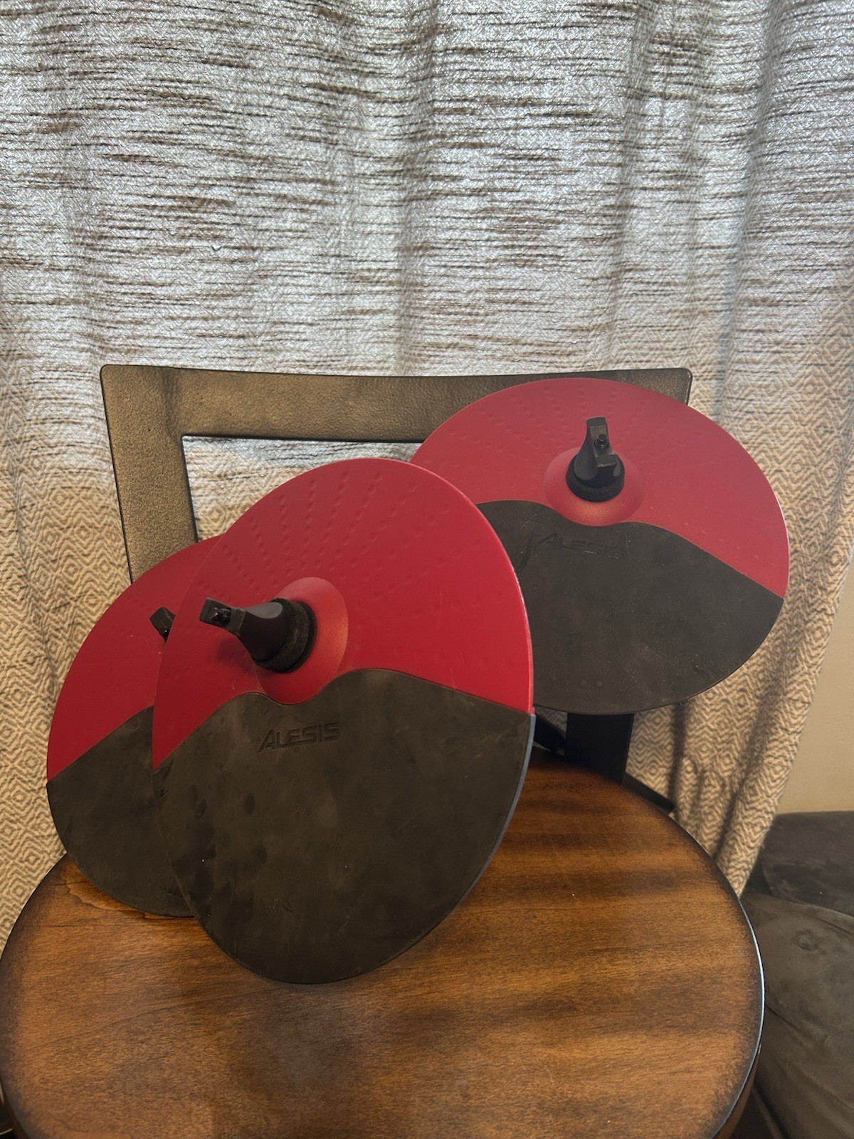 Alesis Nitro DM7X 10 Inch Cymbals  Red Electronic Drum Pad and Arm X (3)