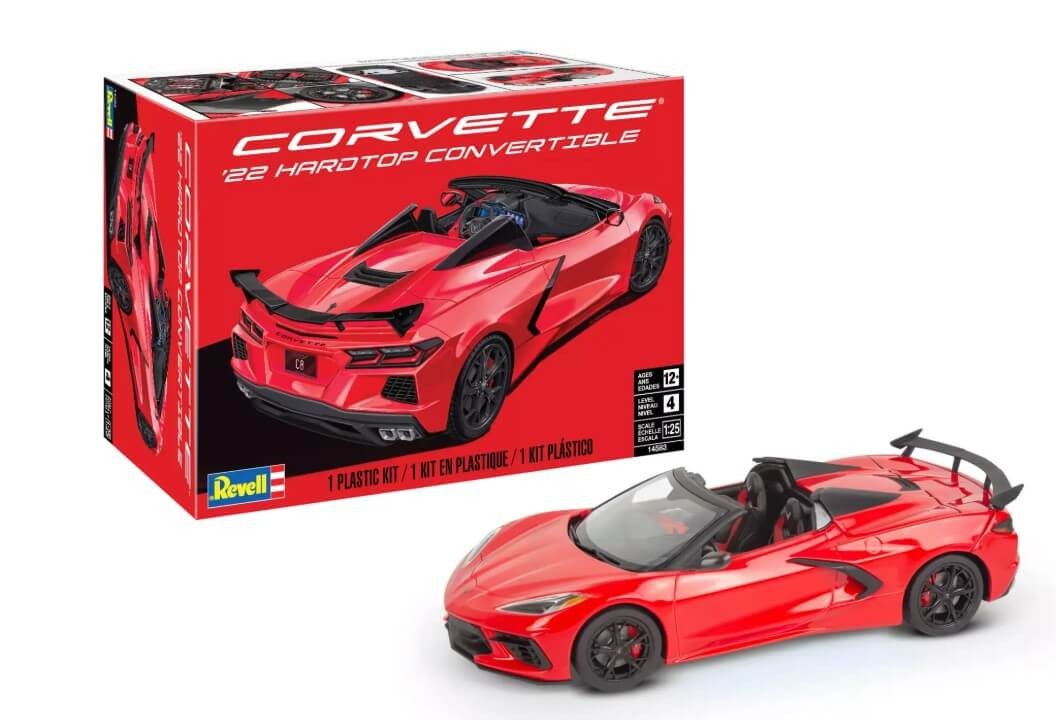 Revell 1/25 Scale 2022 Corvette C8 Hardtop Convertible Plastic Model Kit 14583