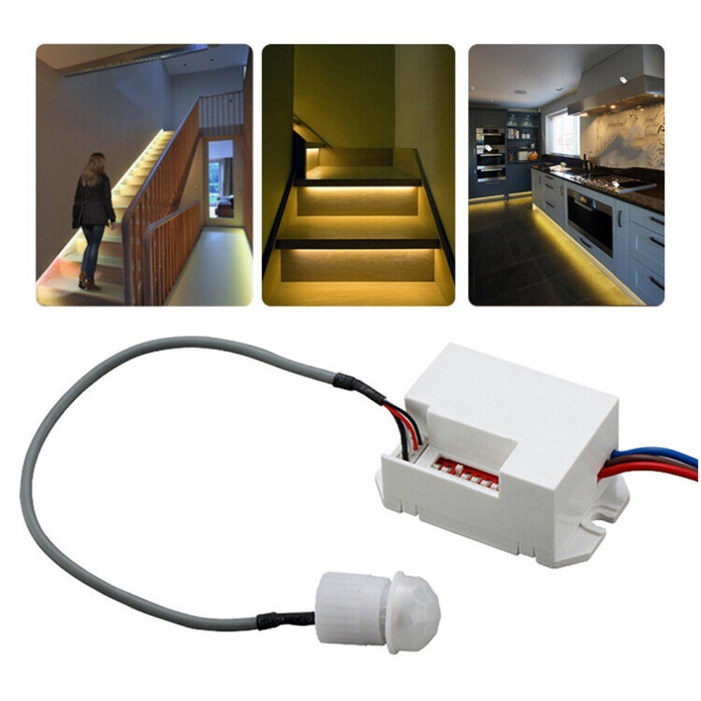 Reliable Electric Relay Body Motion Sensor for Lamp Control Easy Installation