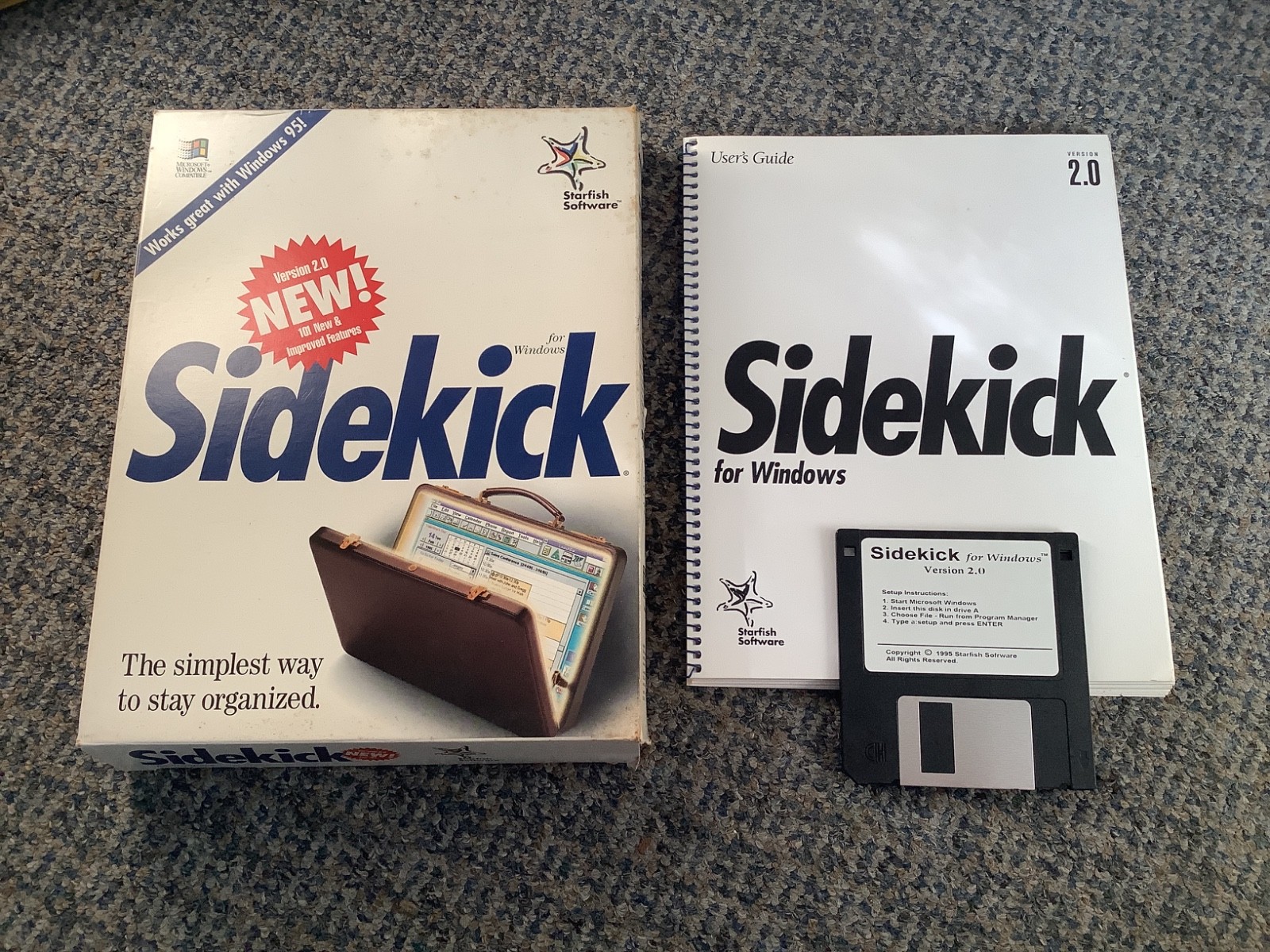 SIDEKICK FOR WINDOWS VERSION 2.0 STARFISH SOFTWARE