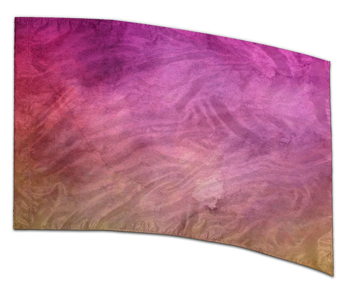COLOR GUARD FLAGS ETHEREAL HUES SILKS - NEW - 36" x 54" Standard Curved