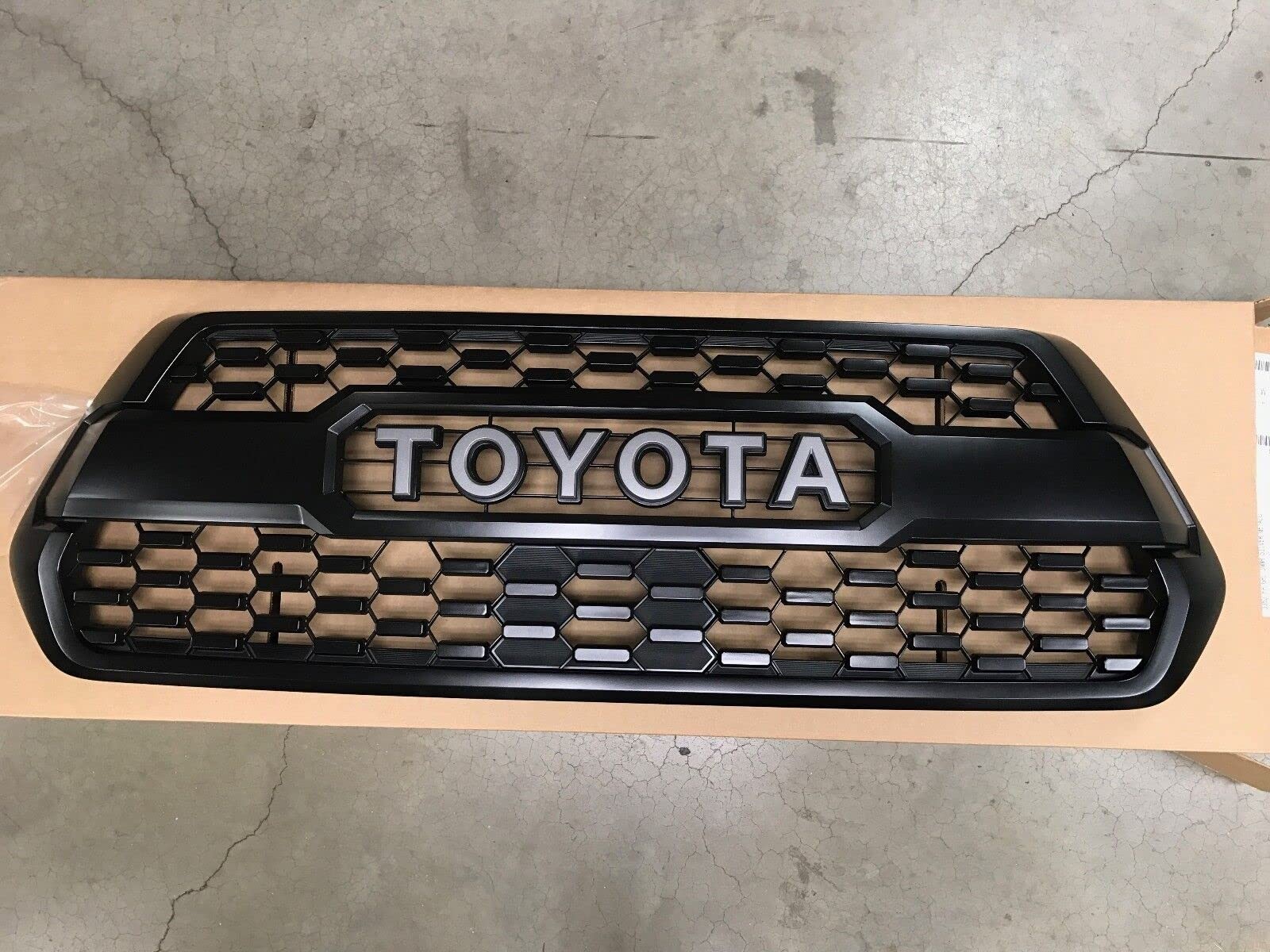Toyota Genuine Parts - TRD Pro Grill 2016-2017 Tacoma Size: Pack of 1, Silver