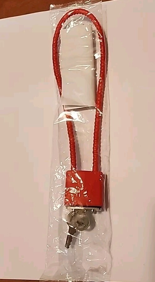 15 inch Cable Gun Lock CGL15  PROTECT CHILDREN GUN SAFETY LOCK GUN, W/Keys, New.