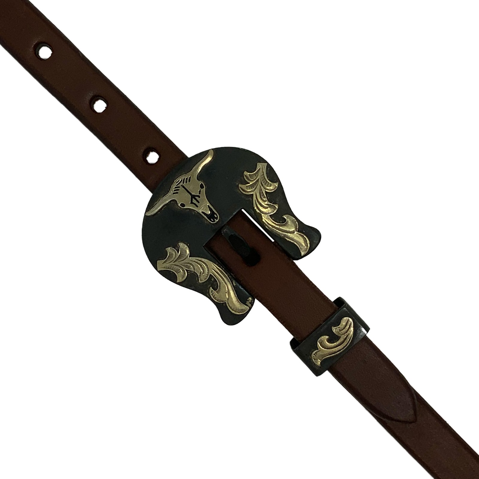 Showman Leather Single Ear Headstall w/ Heritage Steer Buckle
