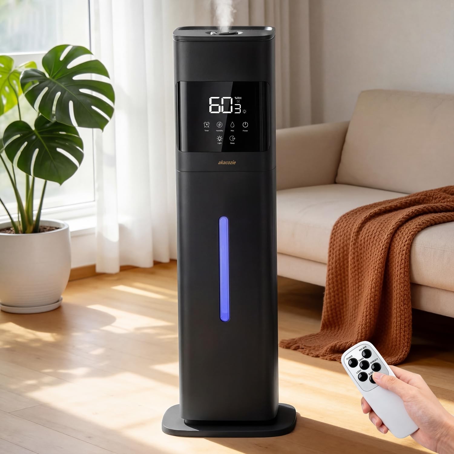 Akacozie Humidifier Large Room 2.1Gal/8L Cool Mist Humidifiers For Bedroom 500
