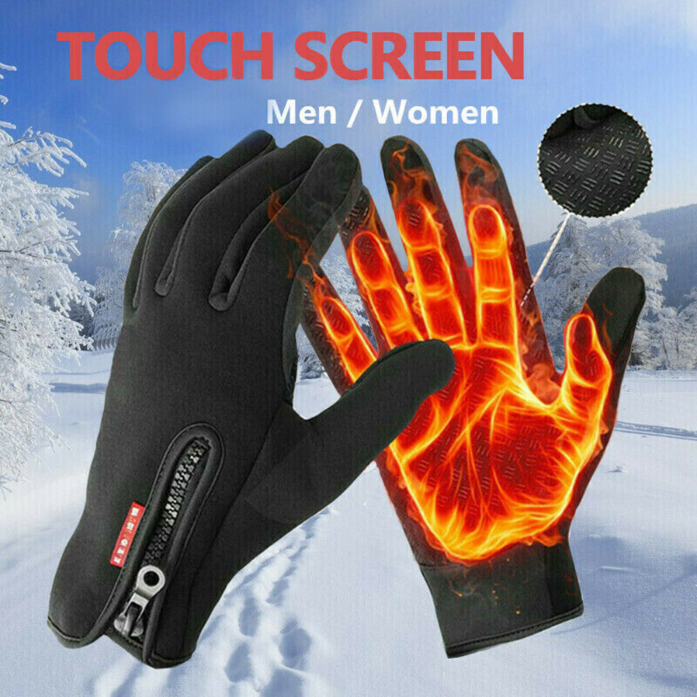 Men Women Thermal Windproof Waterproof Winter Gloves Touch Screen Warmer Mittens