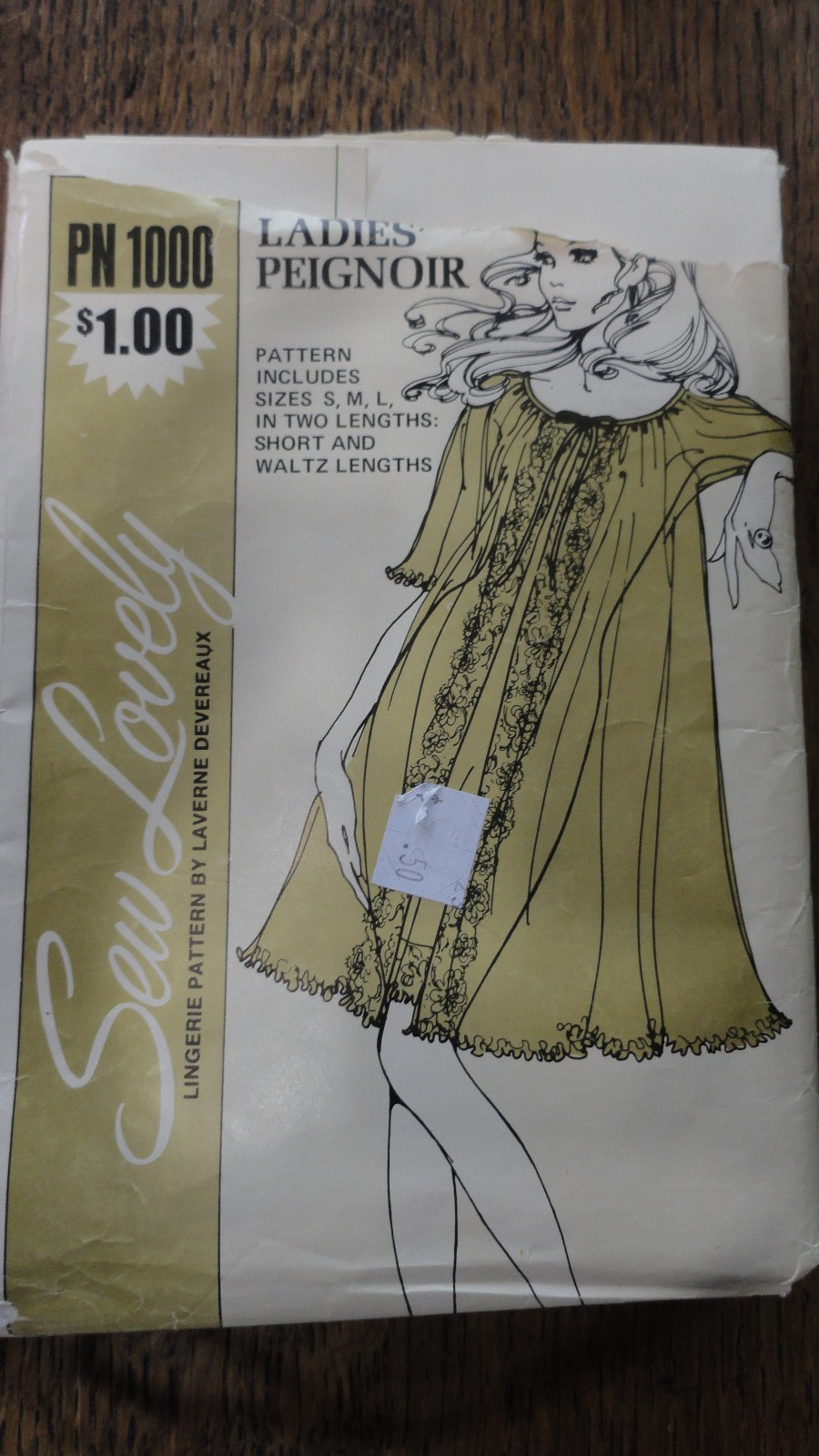 Sew Lovely Ladies Peignoir Vtg Pattern Lingerie S/M/L UNCUT Short & Waltz Length