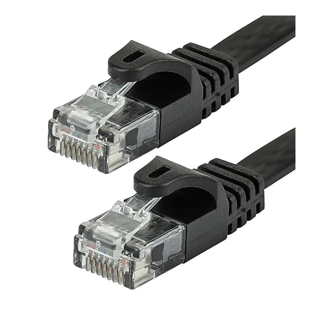 MONOPRICE 9548 Patch Cord,Cat 5e,Flexboot,Black,5.0 ft. 38F931