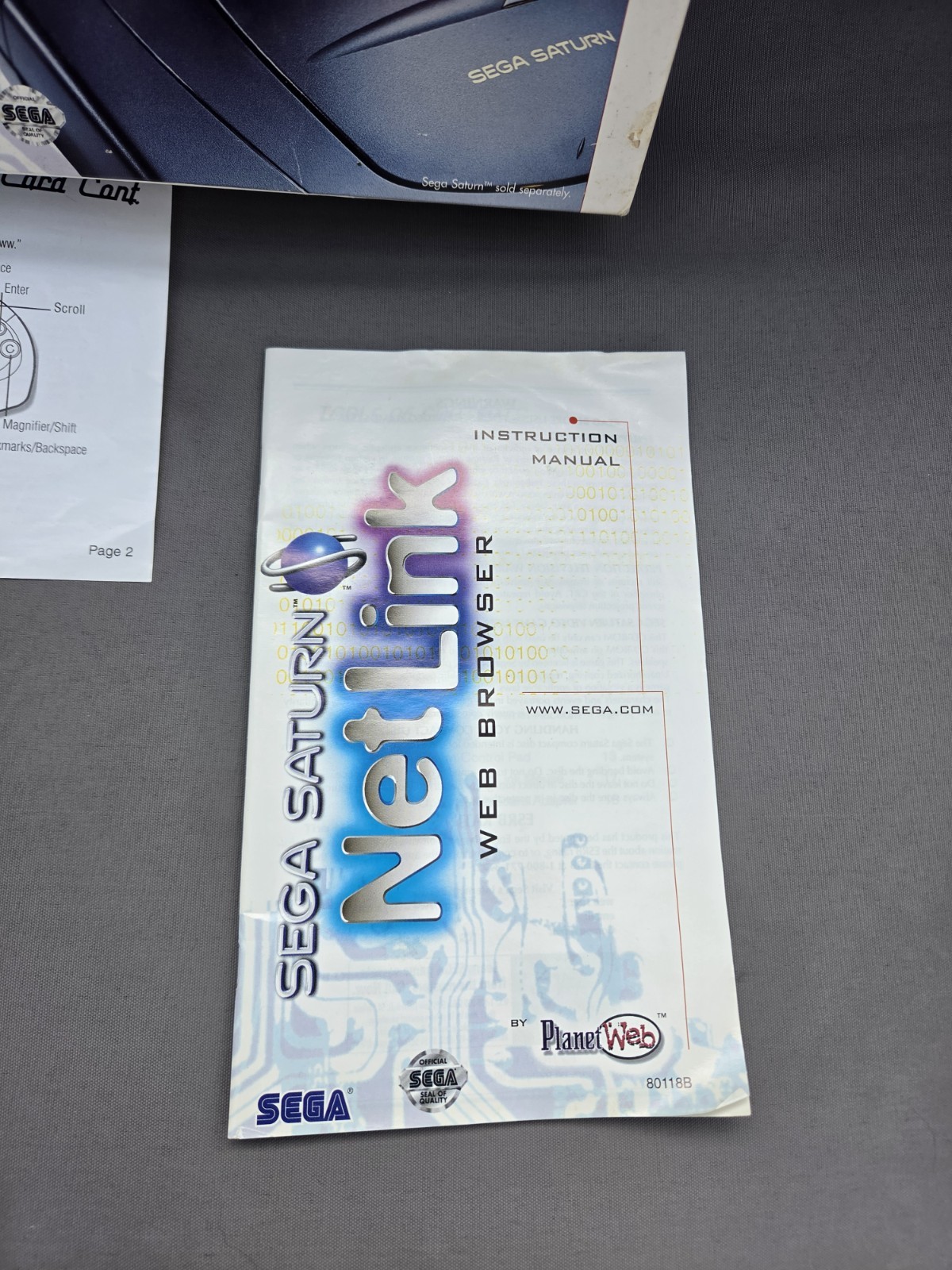 Netlink Planet Web Internet Modem Disc - Sega Saturn Net Link - CIB