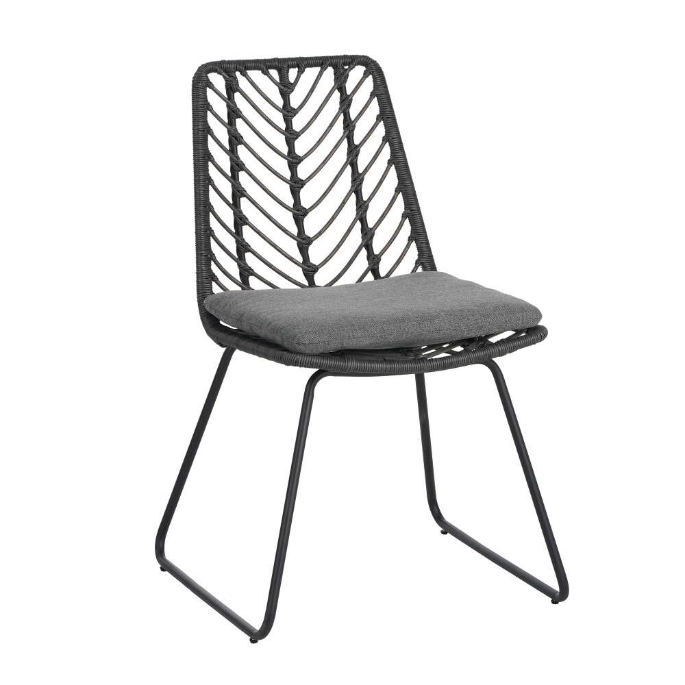 DEJA Outdoor Chair Set (2-Pack) - Polyethylene Rattan w/Water-Resistant Cushions