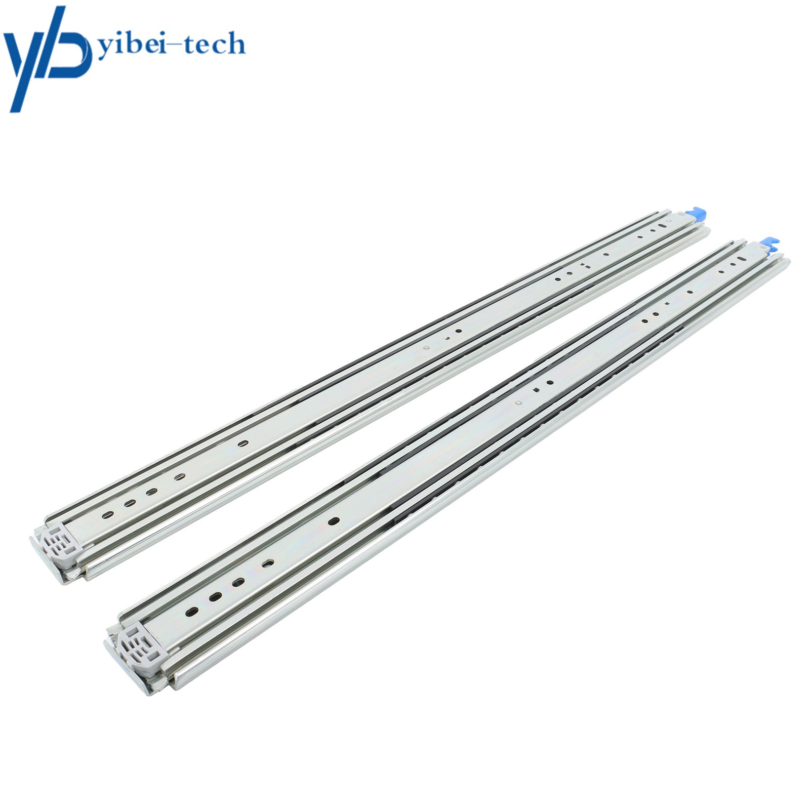 1 Pair Locking Drawer Slides 32" Full Extension & Lock 500 lb Load Capacity