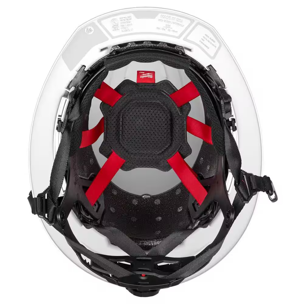 BOLT White Type 2 Class C Full Brim Vented Safety Helmet