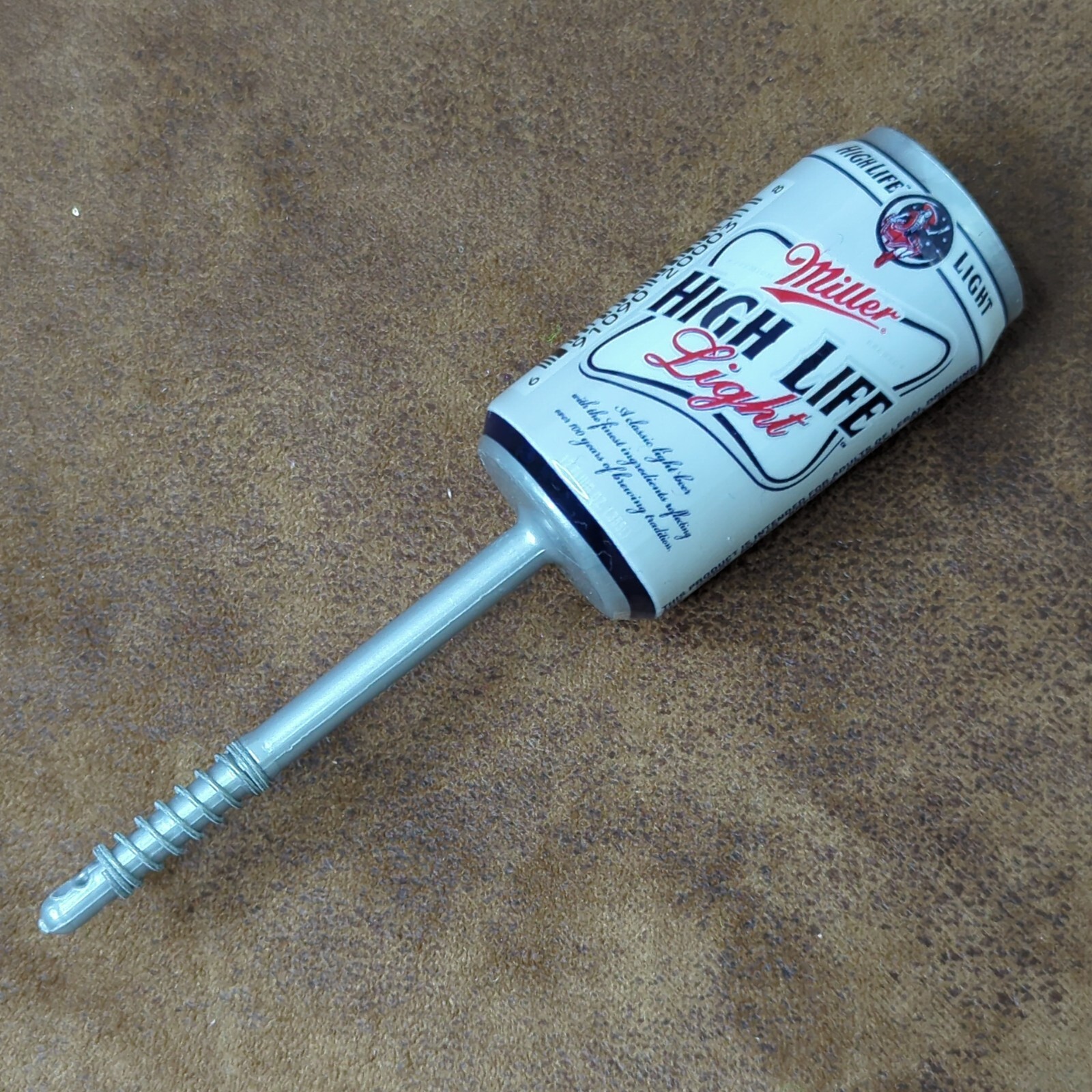 Miller High Life Light Beer Can Fishing Bobber Float Fish Angler Tackle