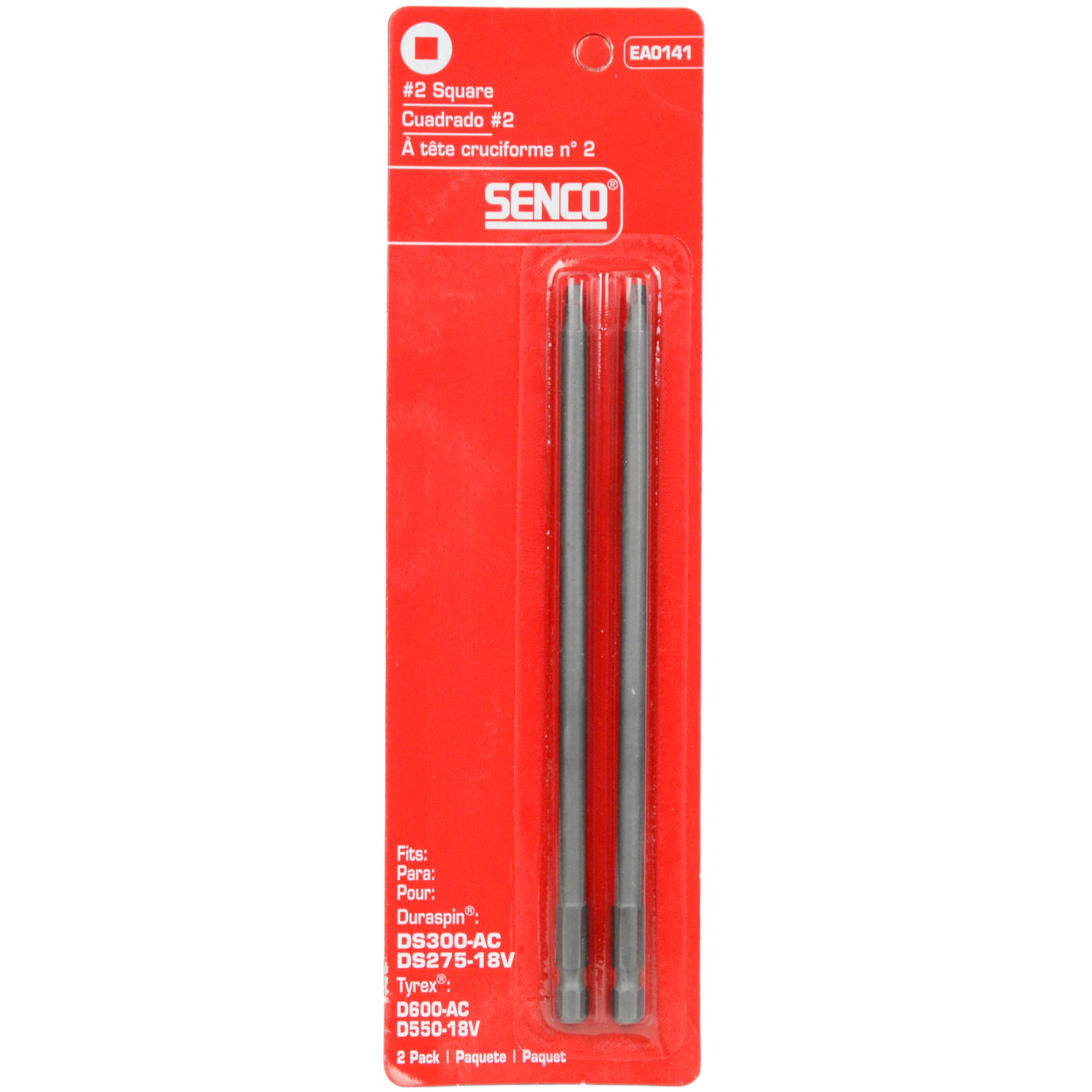 Senco EA0141 #2 Square Duraspin Drive Drill Bit 2-Count (4-Pack) (Retail)