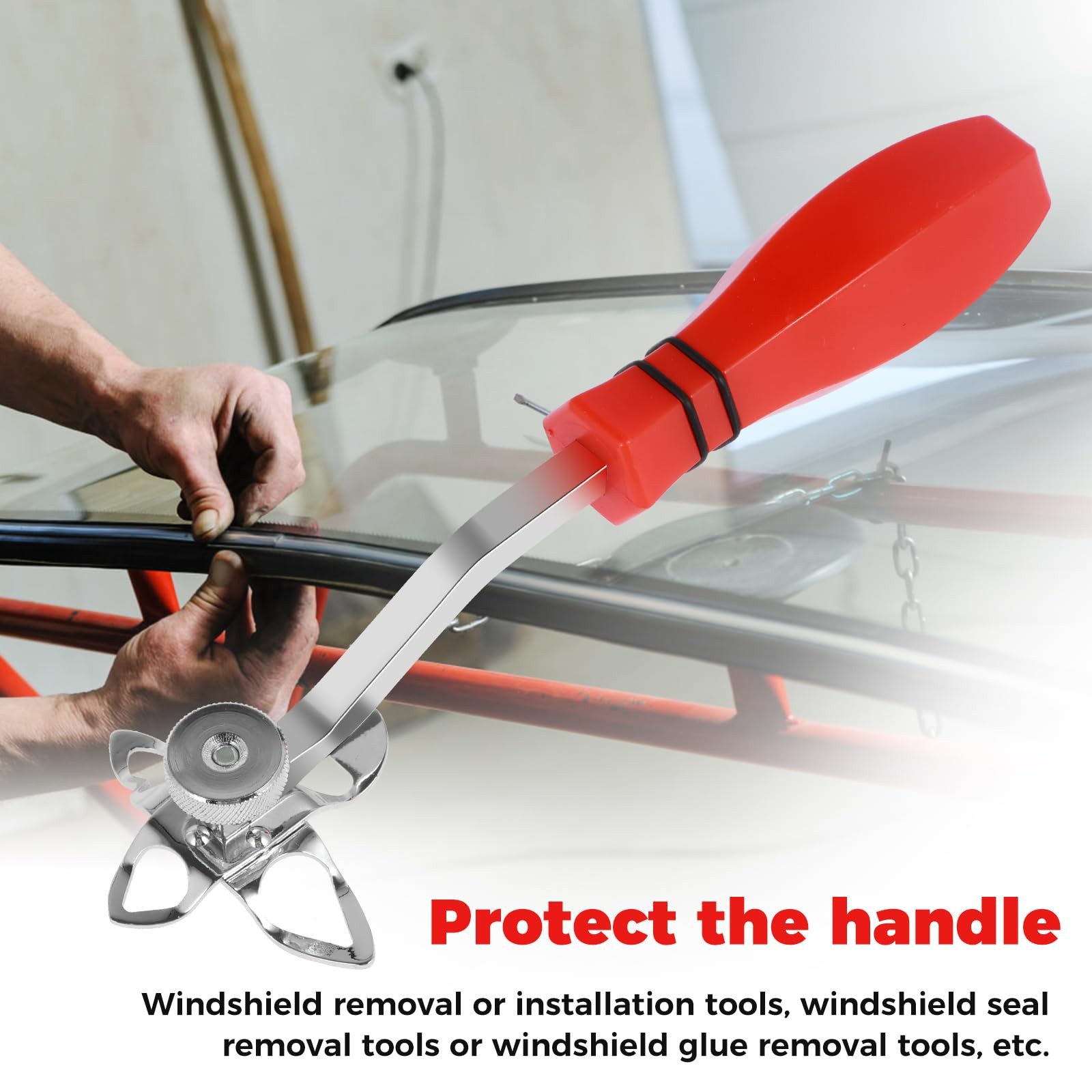 Windshield Locking Strip Tool – 4 Tool Heads for Easy Installation & Removal, Du