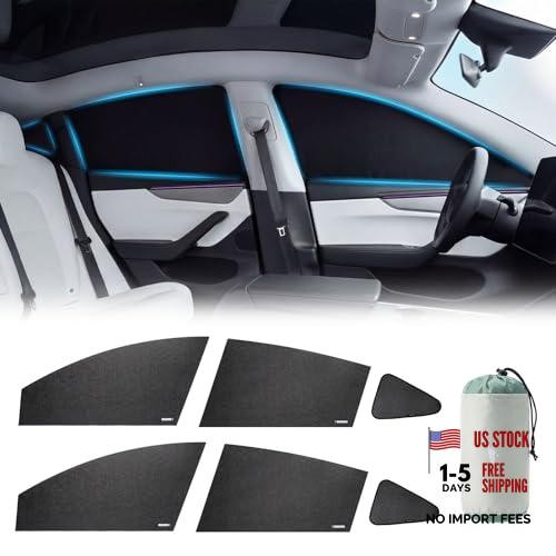 Side Window Sunshades 6PCS for Tesla Model Y Juniper 2025-2026, [UPF 50+]